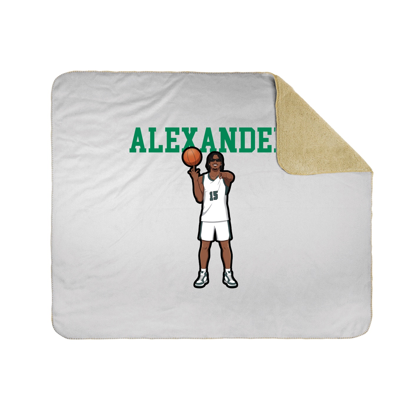 Throw Blanket — Shirsey in White
