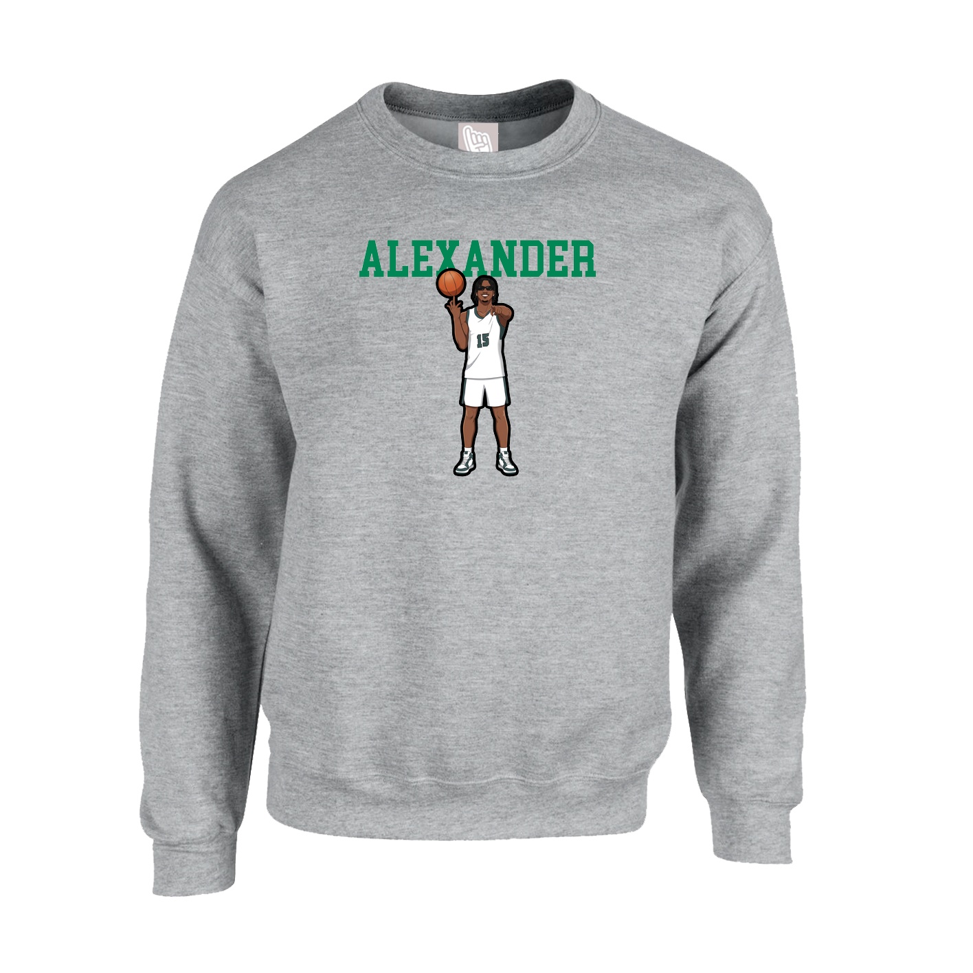 Fleece Crew — Shirsey in Grey