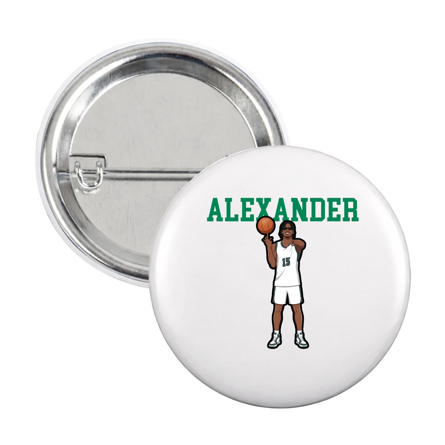 Game Day Button — Shirsey in White