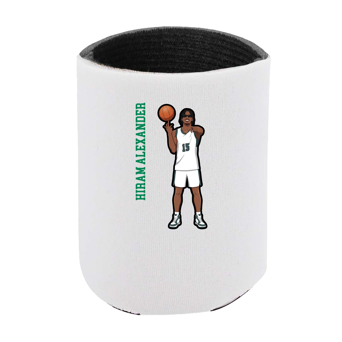 Can Holder — Name Vertical in White