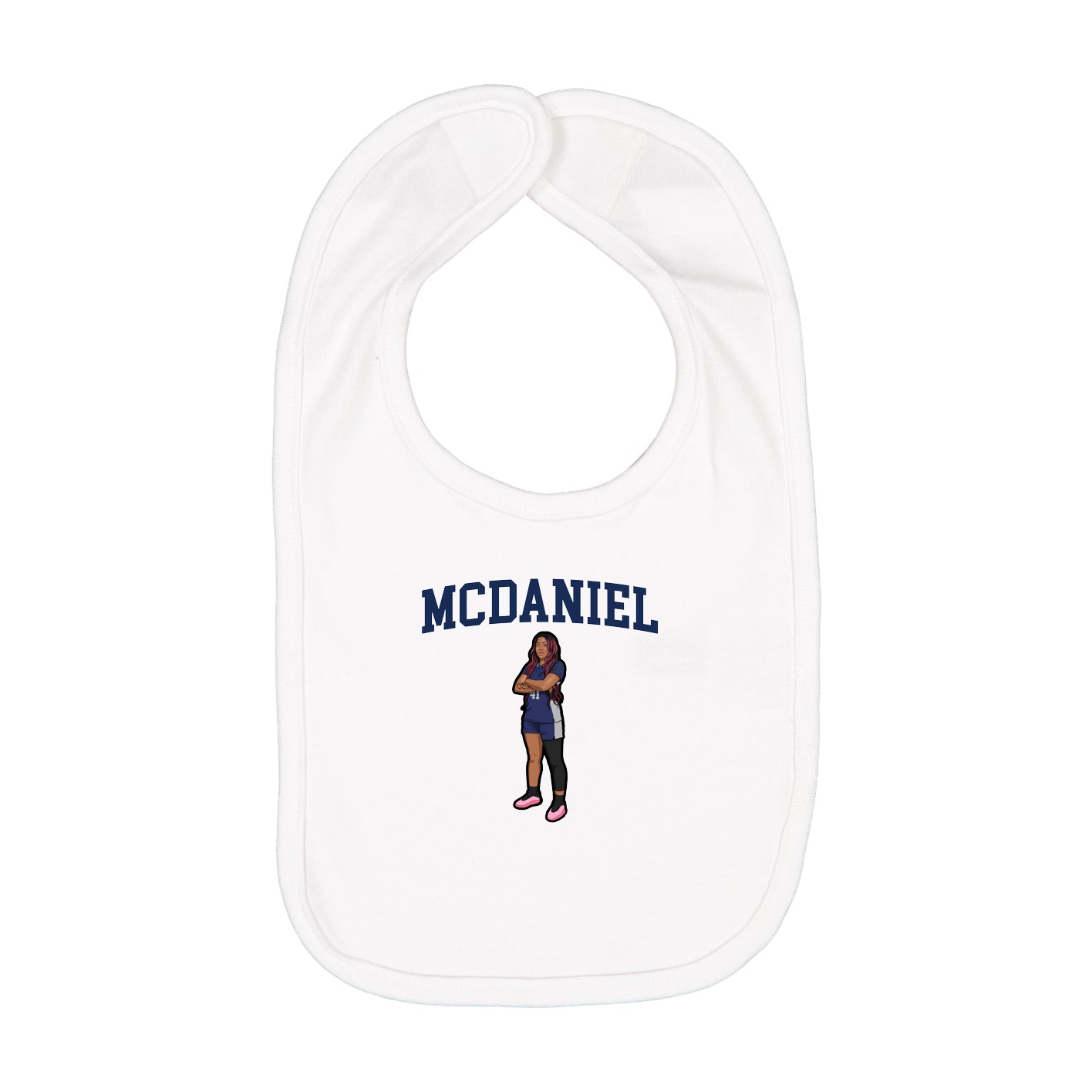 Infant Bib — Shirsey in White