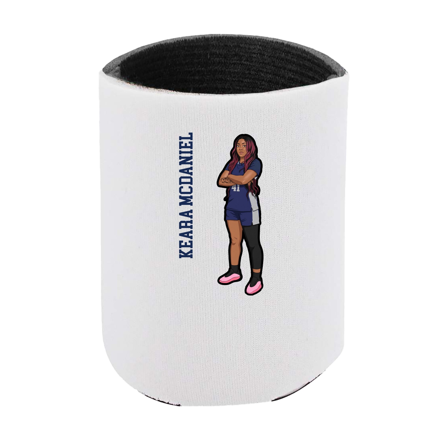 Can Holder — Name Vertical in White