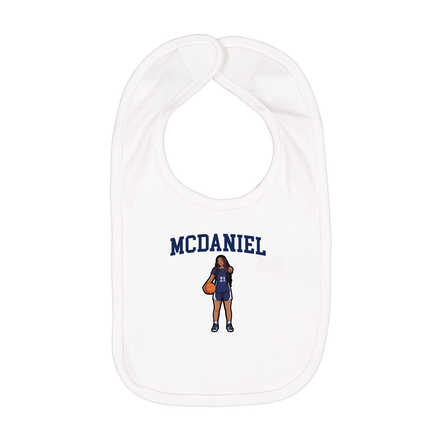 Infant Bib — Shirsey in White