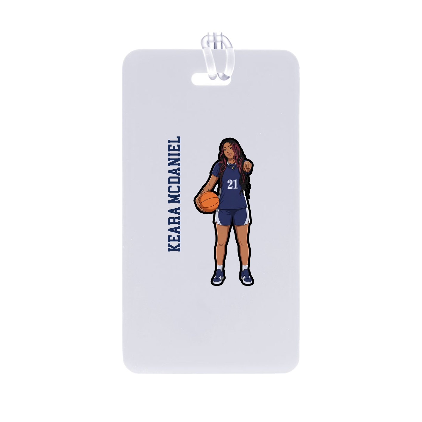 Bag Tag — Name Vertical in Classic
