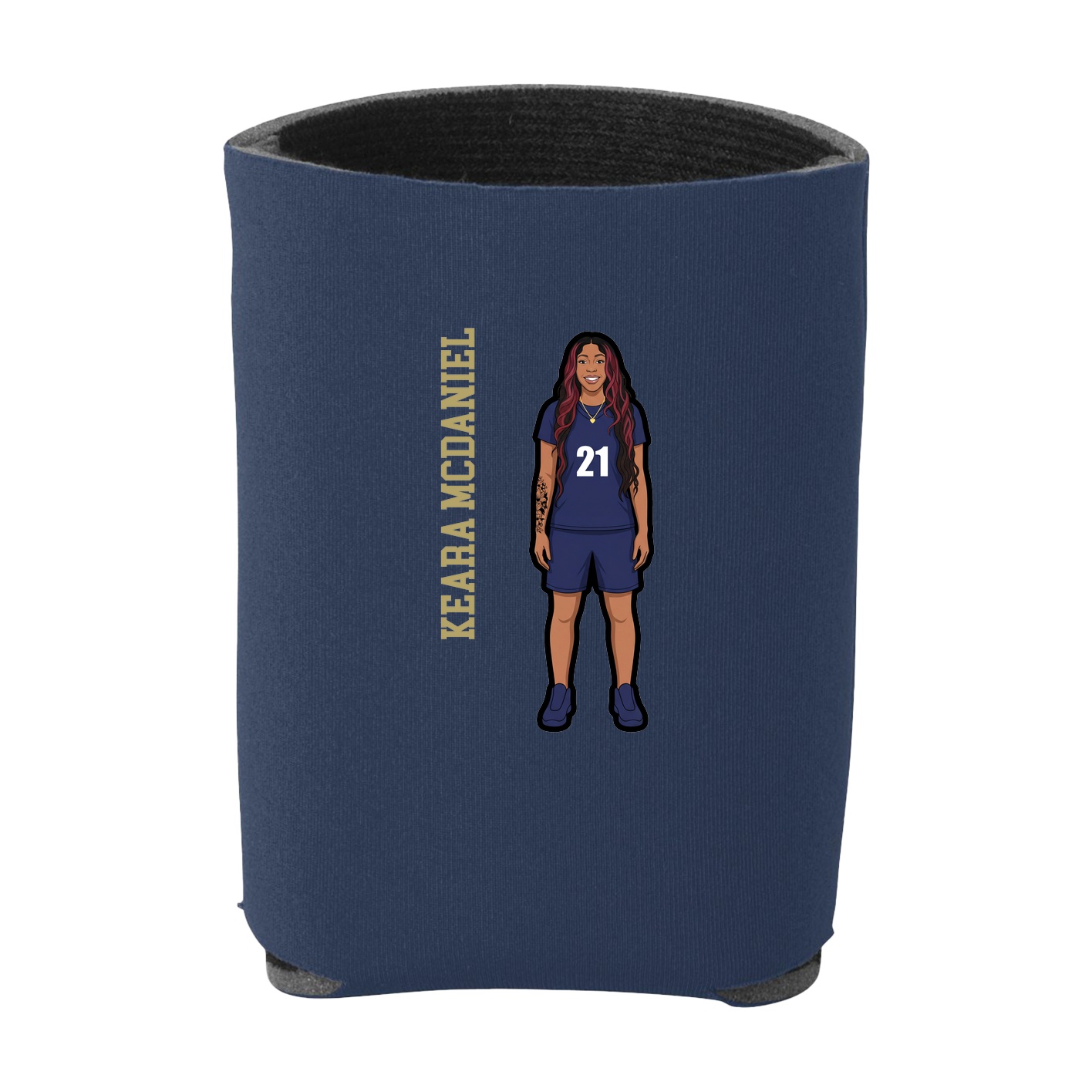 Can Holder — Name Vertical in Navy