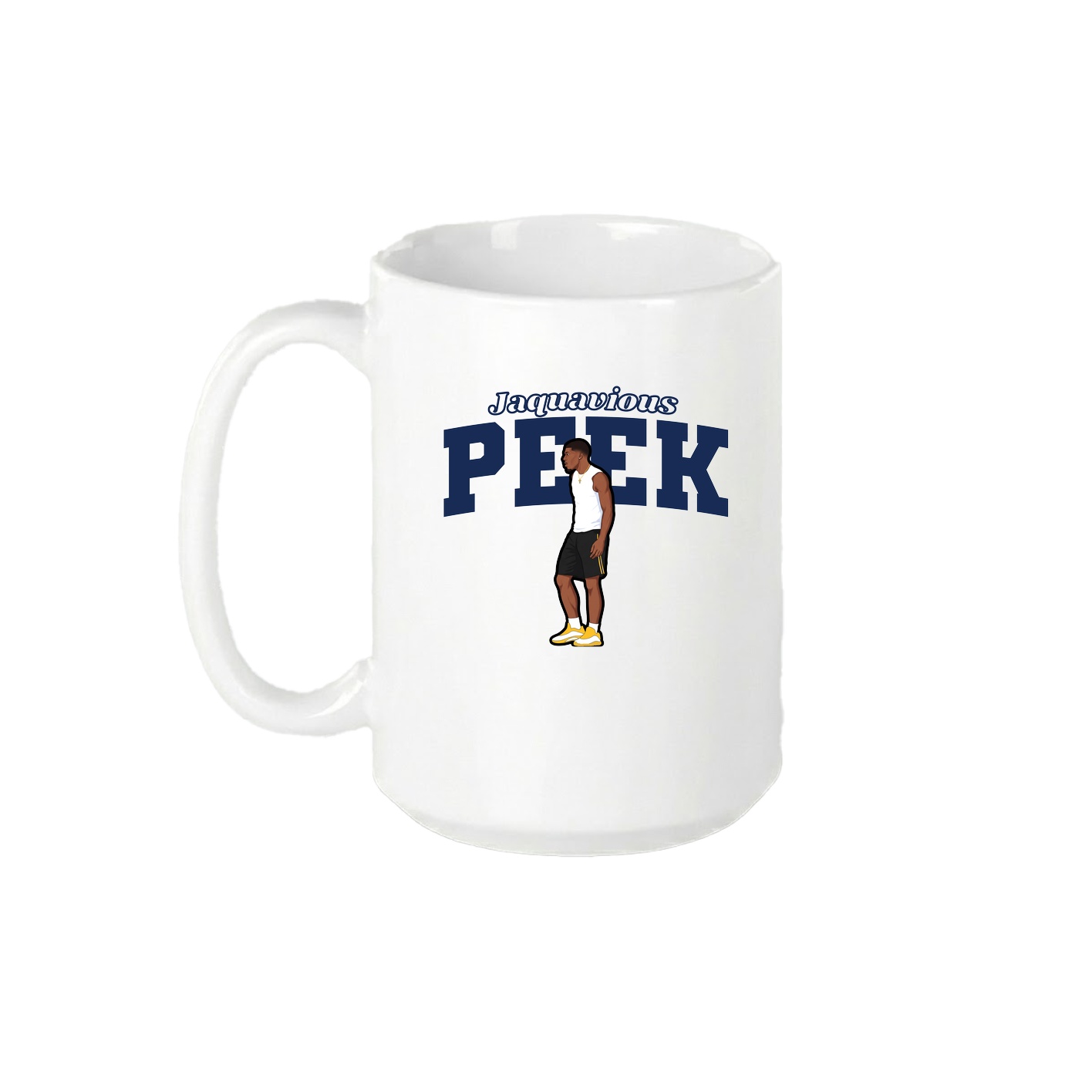 15oz Coffee Mug — Name Arch in White