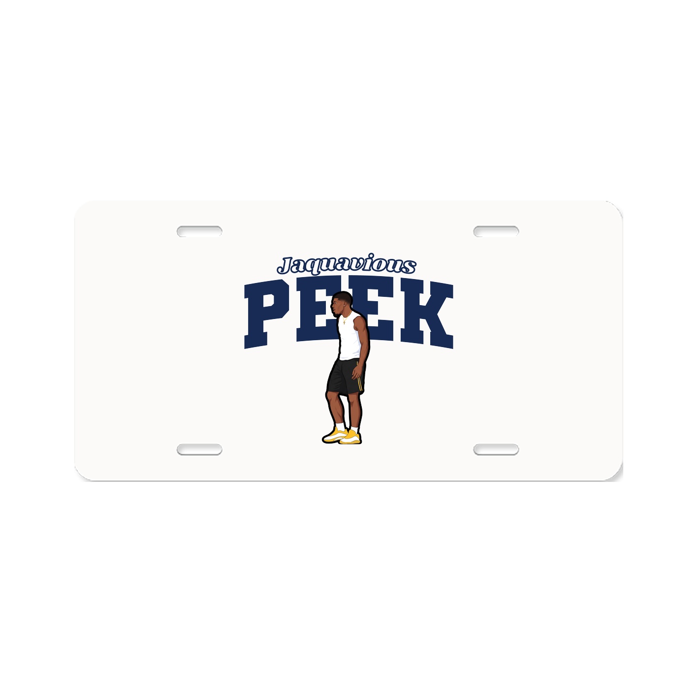 License Plate — Name Arch in Classic
