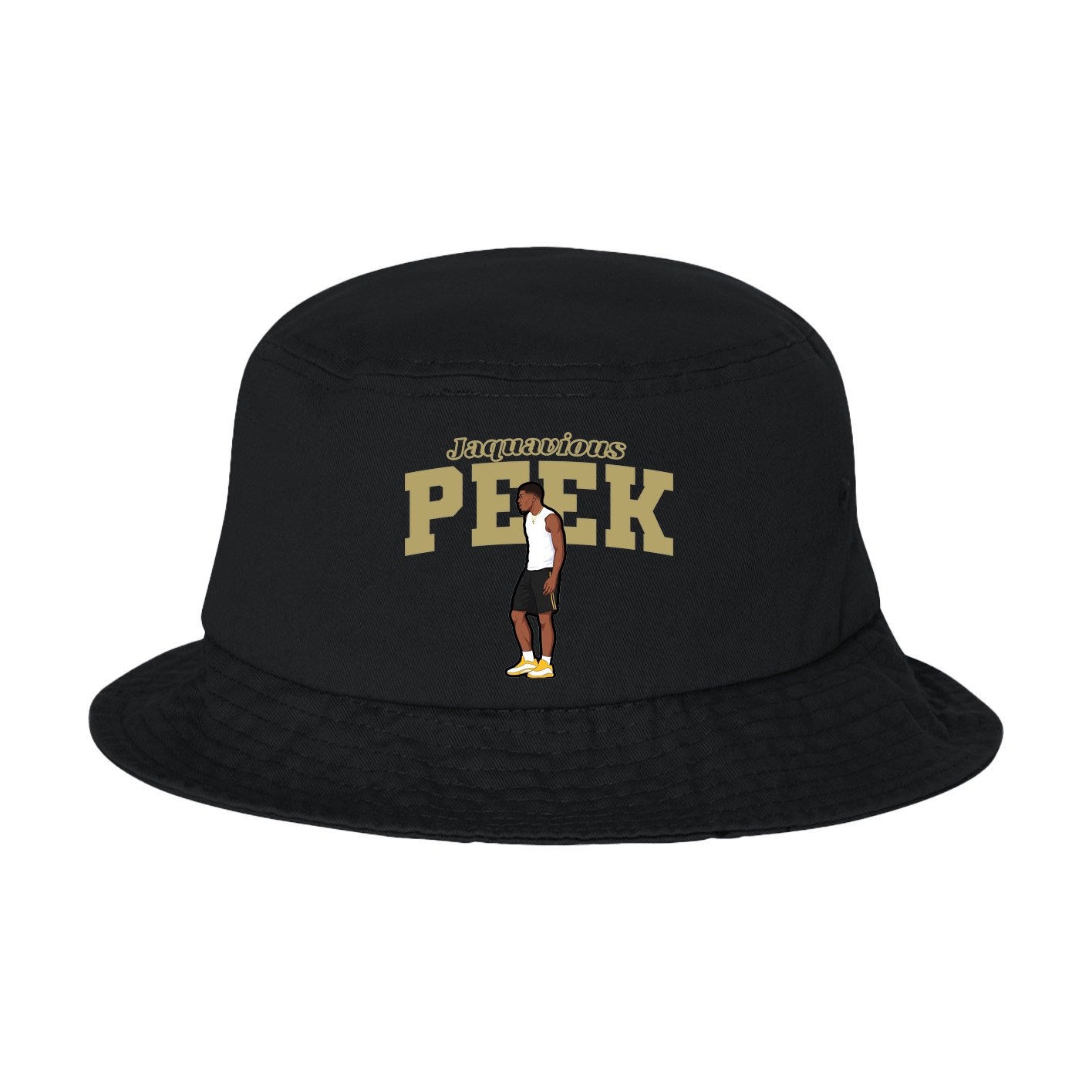 Bucket Cap — Name Arch in Black