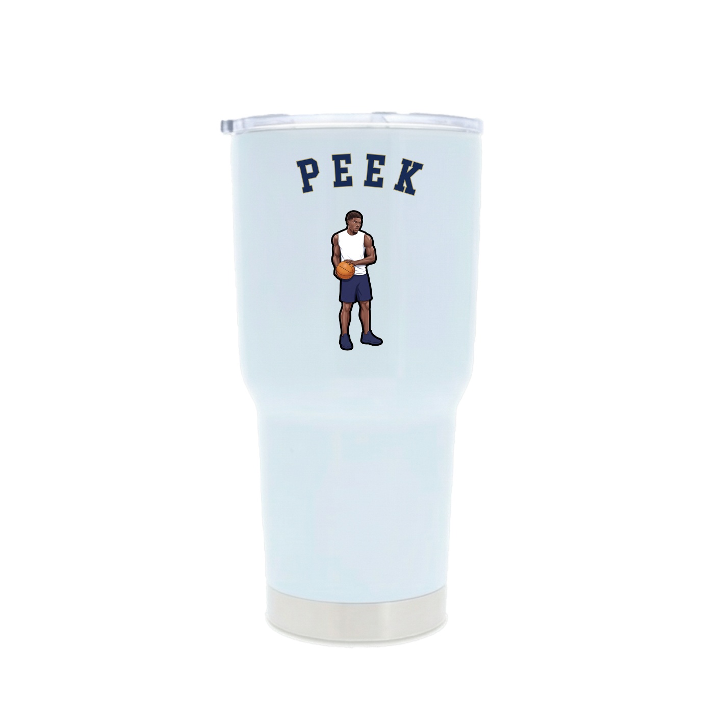 30oz Stainless Steel Tumbler — Shirsey Arch in White