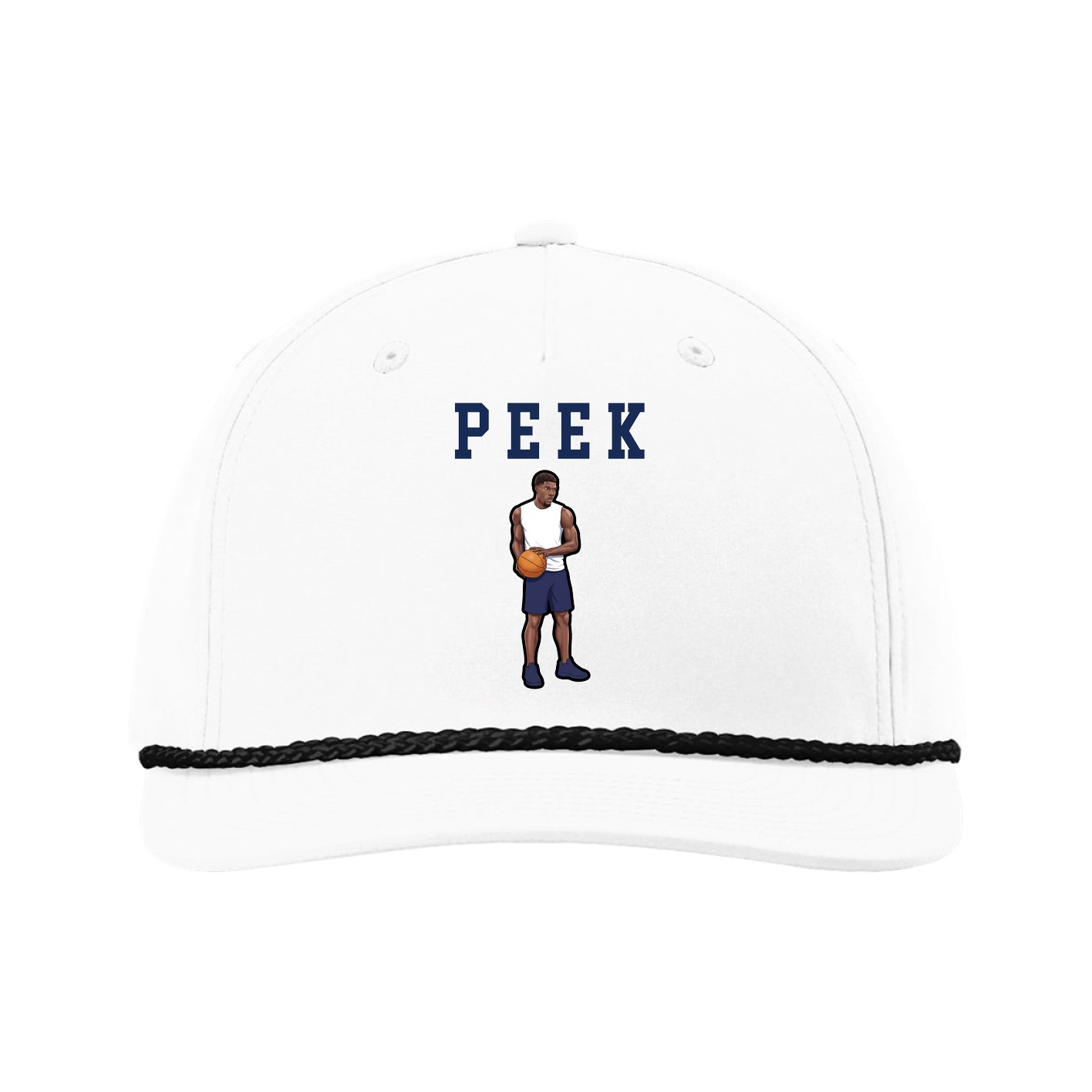 Five-Panel Classic Rope Cap — Shirsey in White