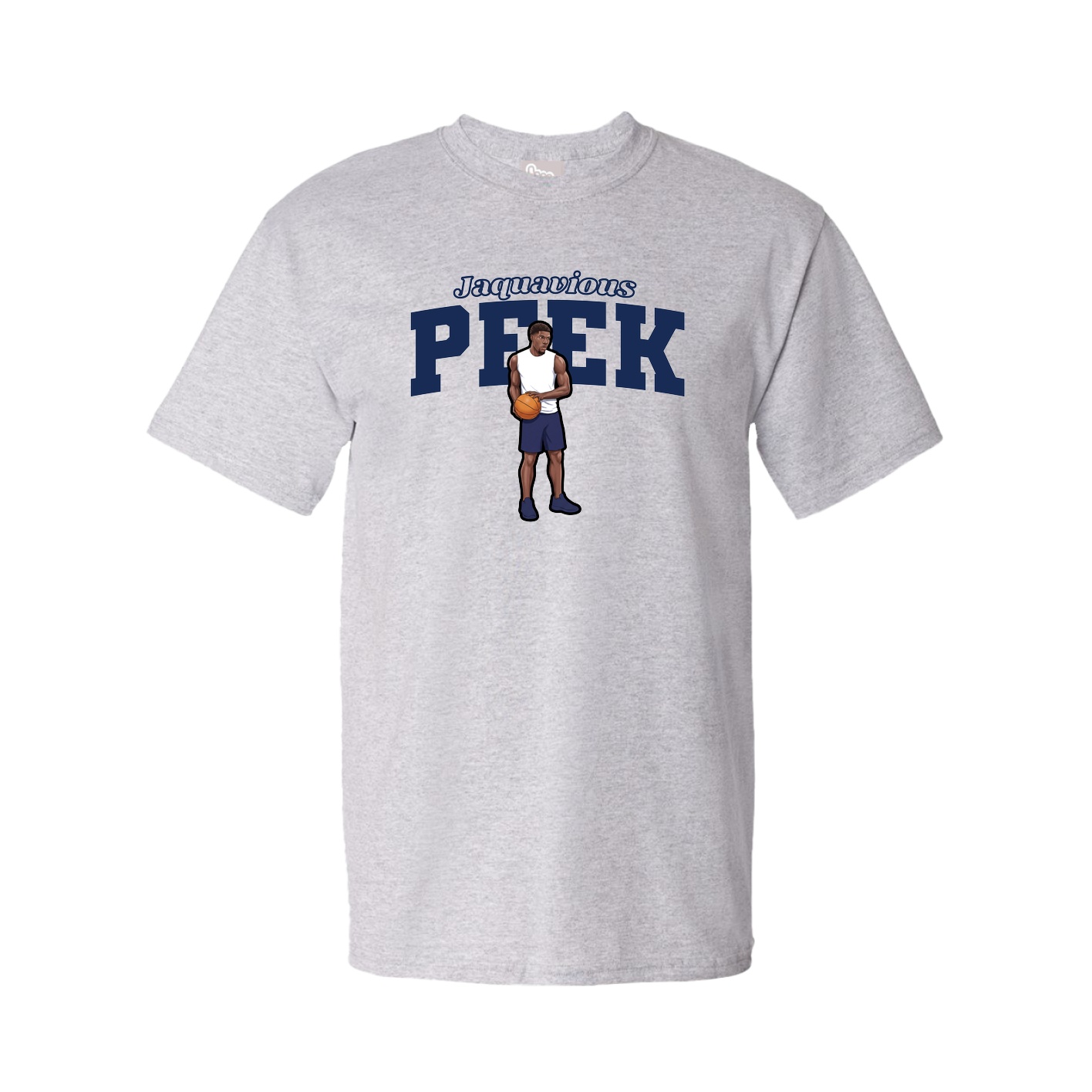 Youth Tee — Name Arch in Grey