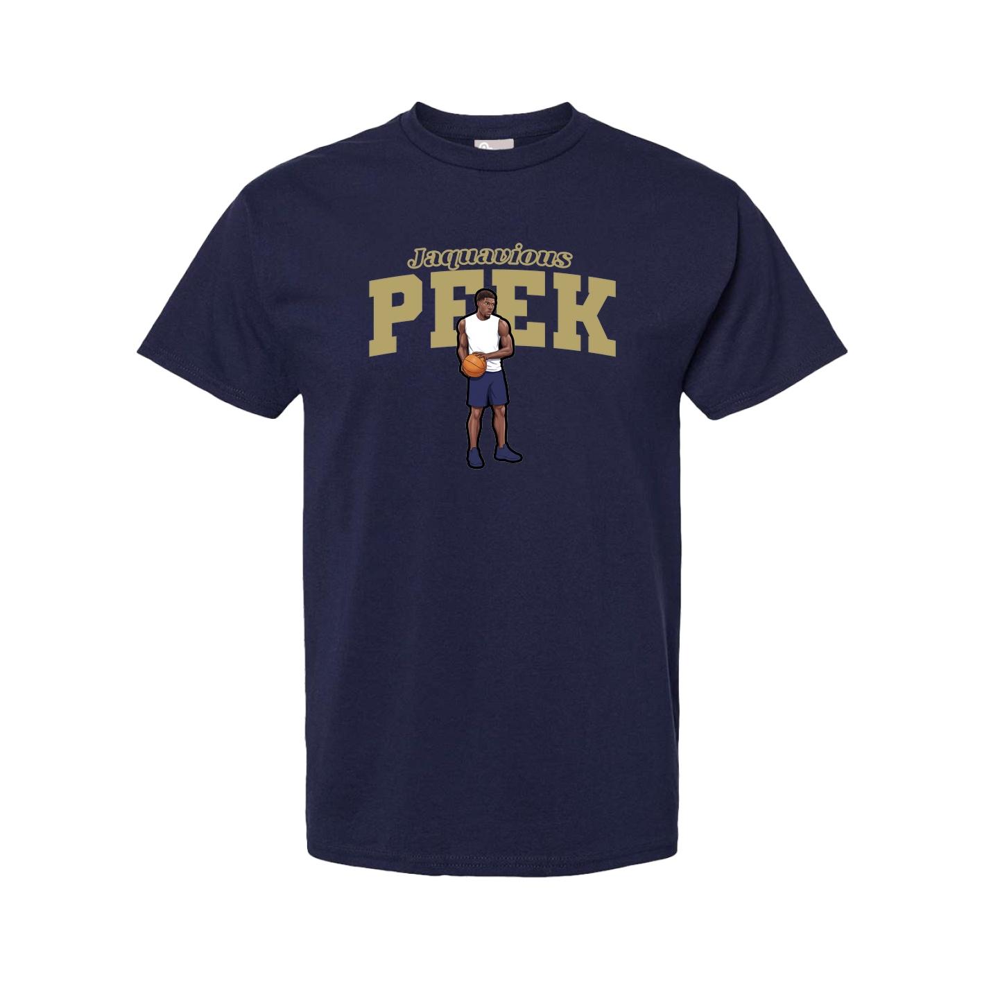 Youth Tee — Name Arch in Navy