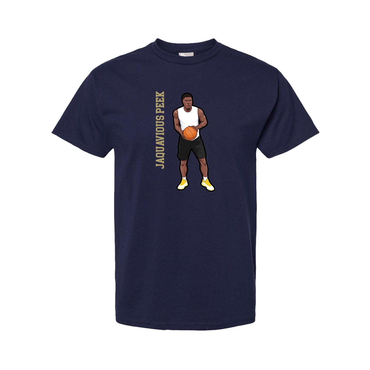 Youth Tee — Name Vertical in Navy