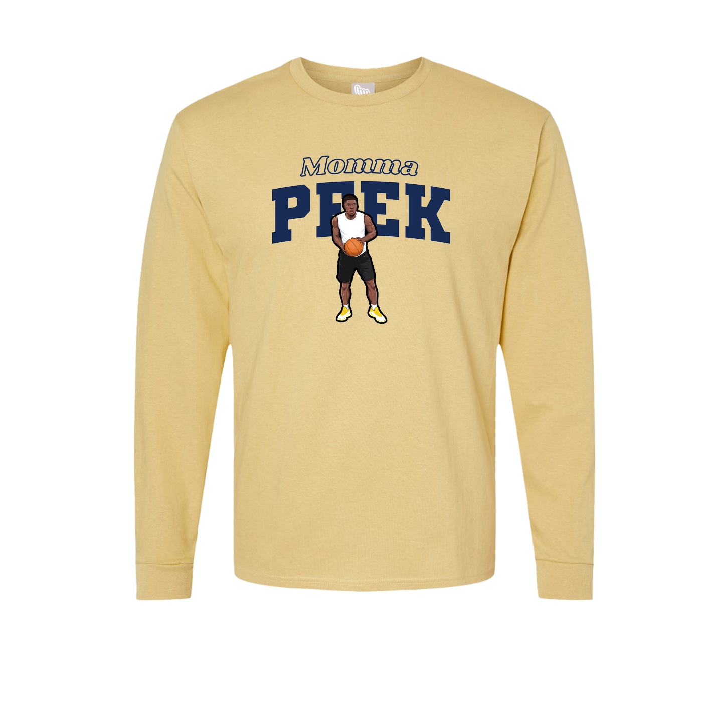 Long Sleeve Tee — Mothers Day Block in Vegas Gold