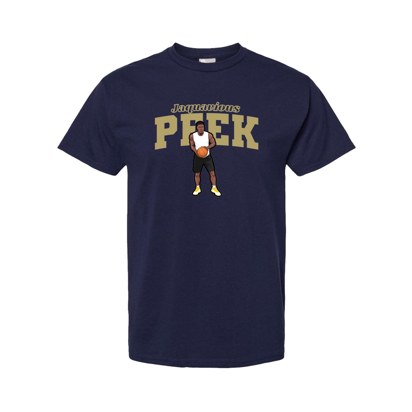 Youth Tee — Name Arch in Navy