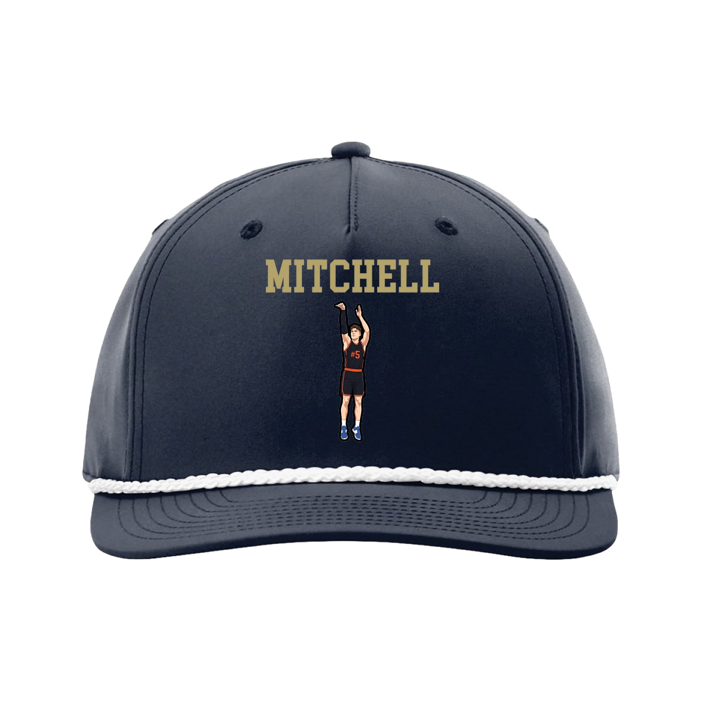 Five-Panel Classic Rope Cap — Shirsey in Navy