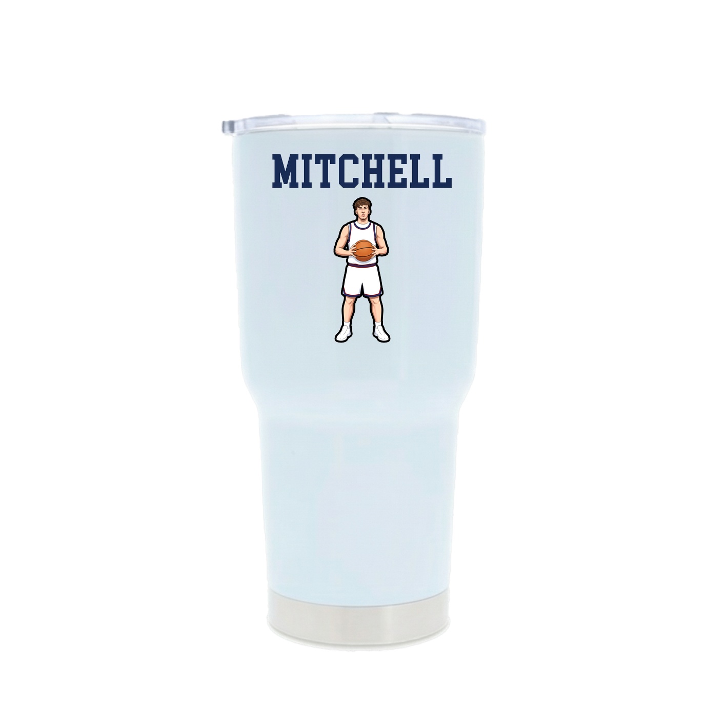 30oz Stainless Steel Tumbler — Shirsey in White