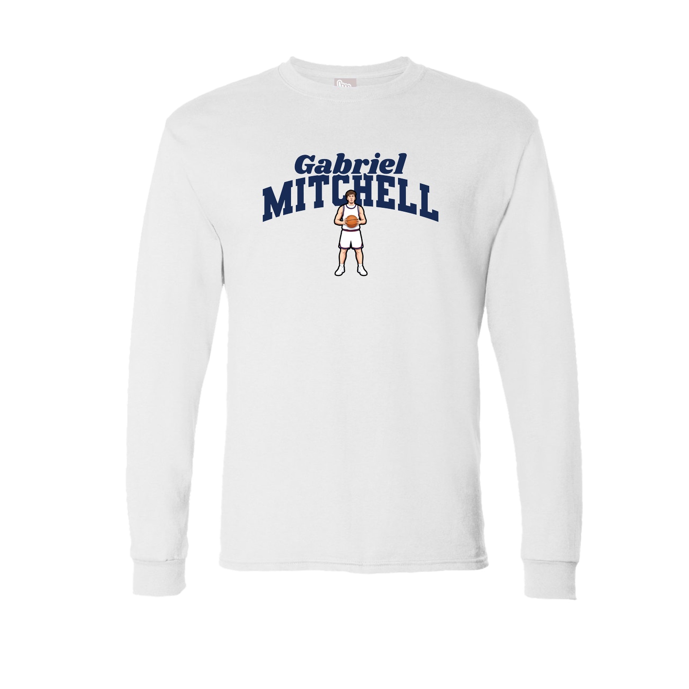 Long Sleeve Tee — Signature Arch in White