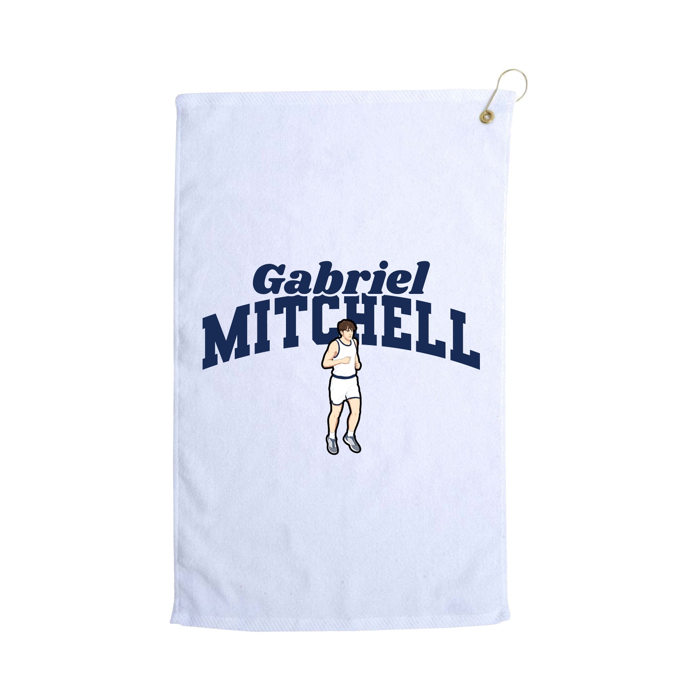 Golf Towel — Signature Arch in White