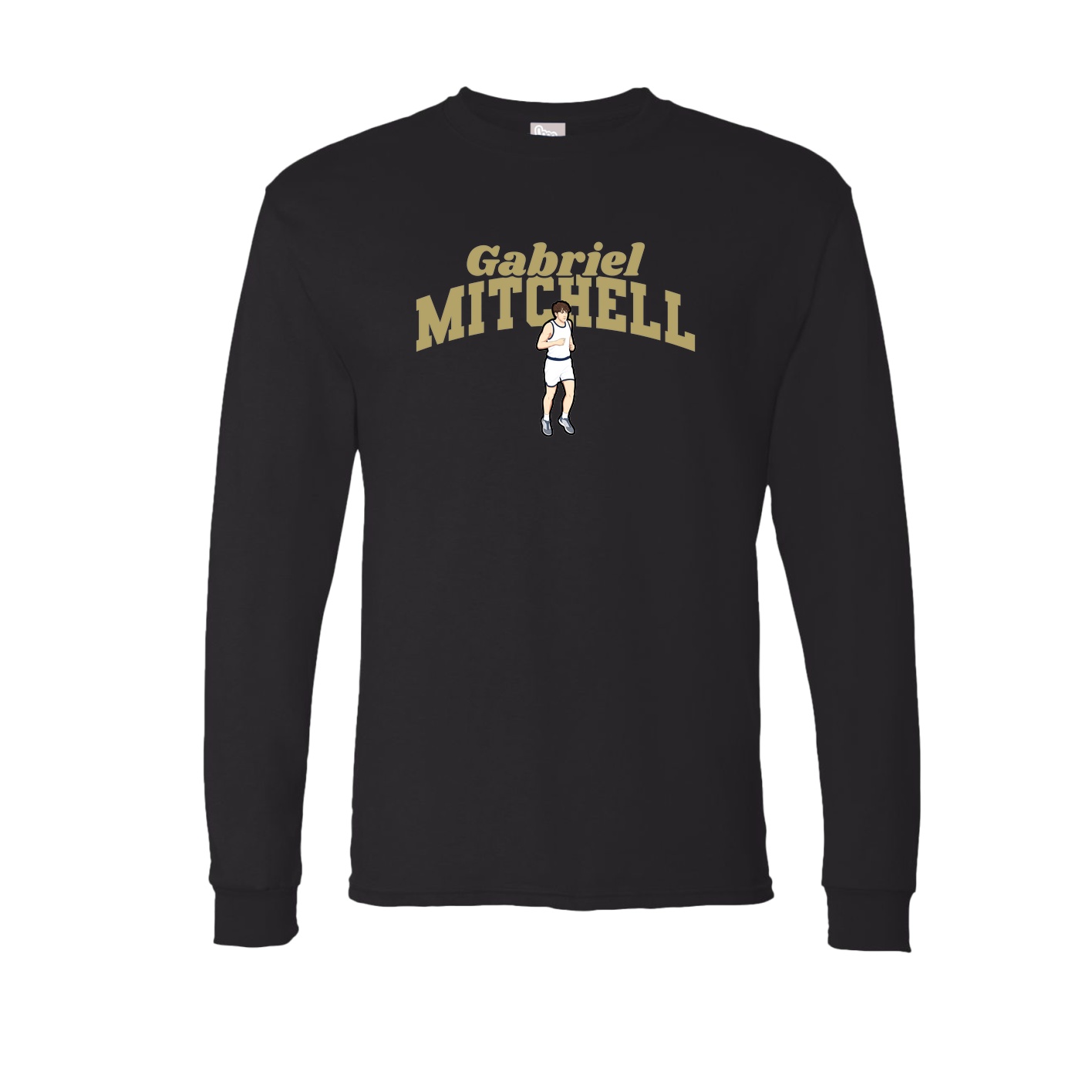 Long Sleeve Tee — Signature Arch in Black