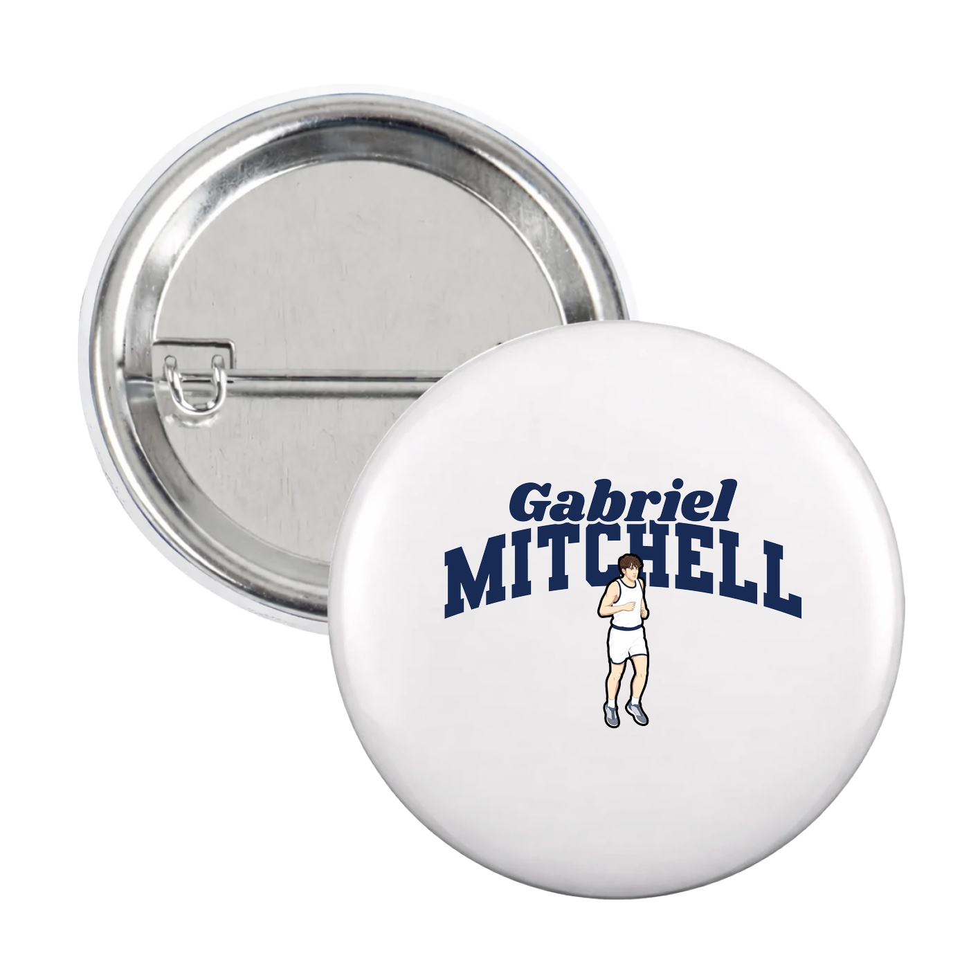 Game Day Button — Signature Arch in White