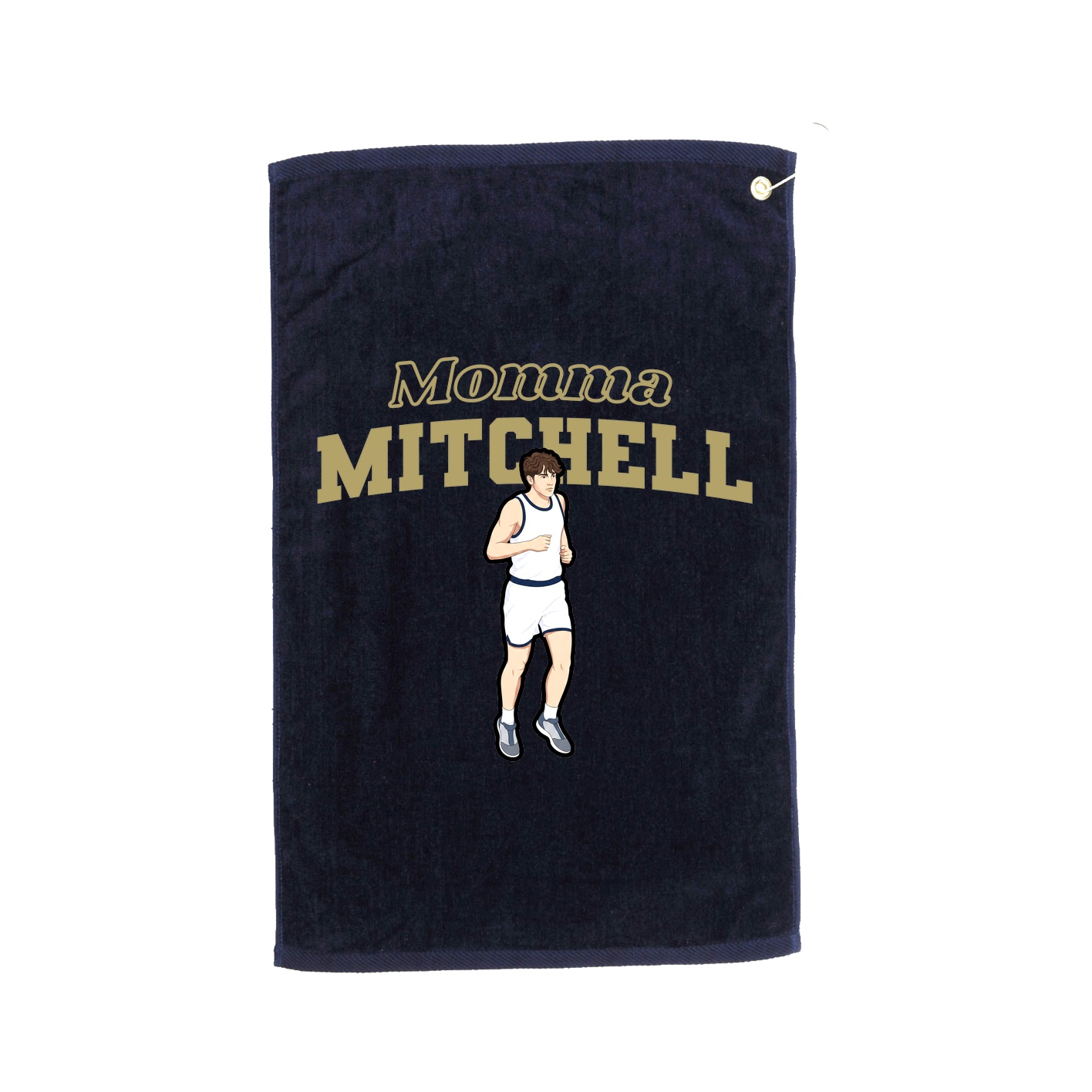 Golf Towel — Mothers Day Block in Navy