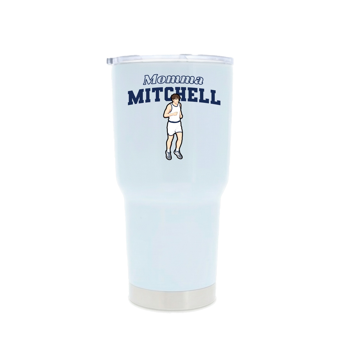 30oz Stainless Steel Tumbler — Mothers Day Block in White