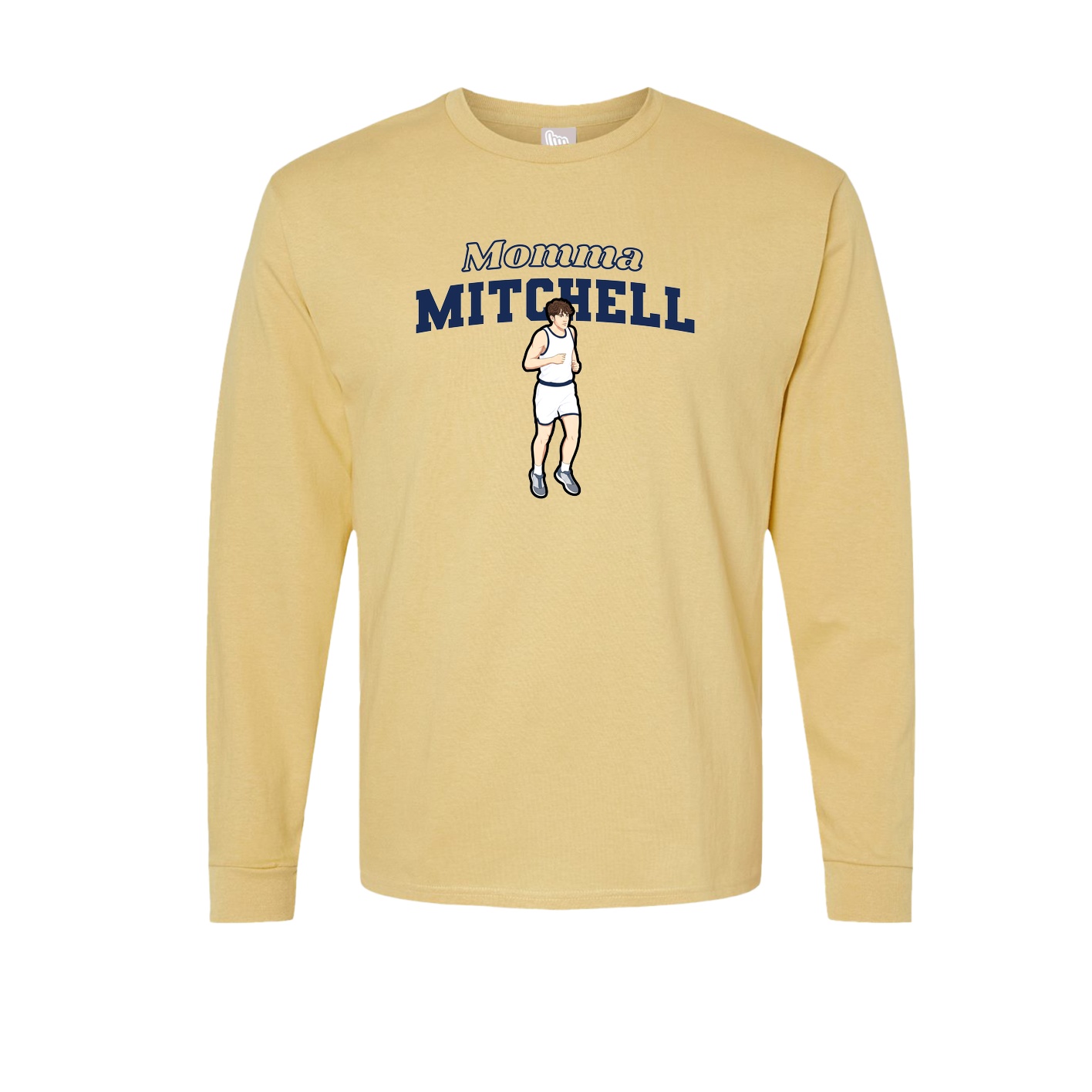 Long Sleeve Tee — Mothers Day Block in Vegas Gold