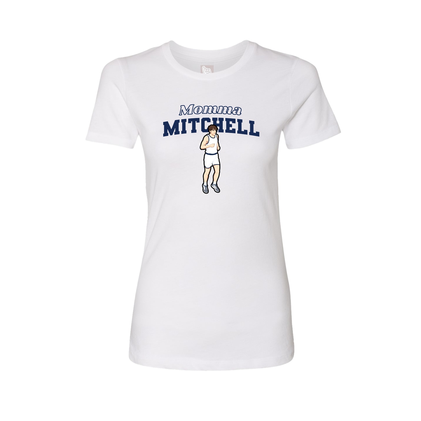 Womens Tee — Mothers Day Block in White