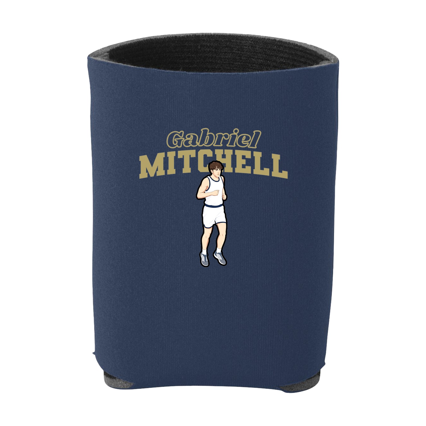 Can Holder — Name Arch in Navy