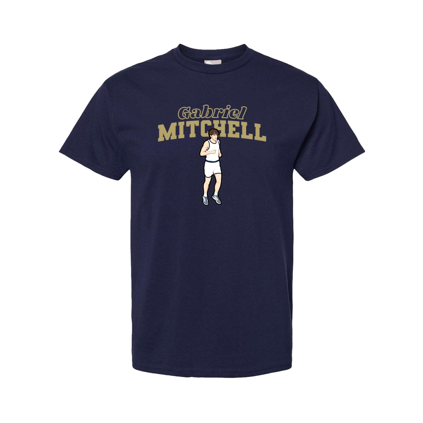 Youth Tee — Name Arch in Navy