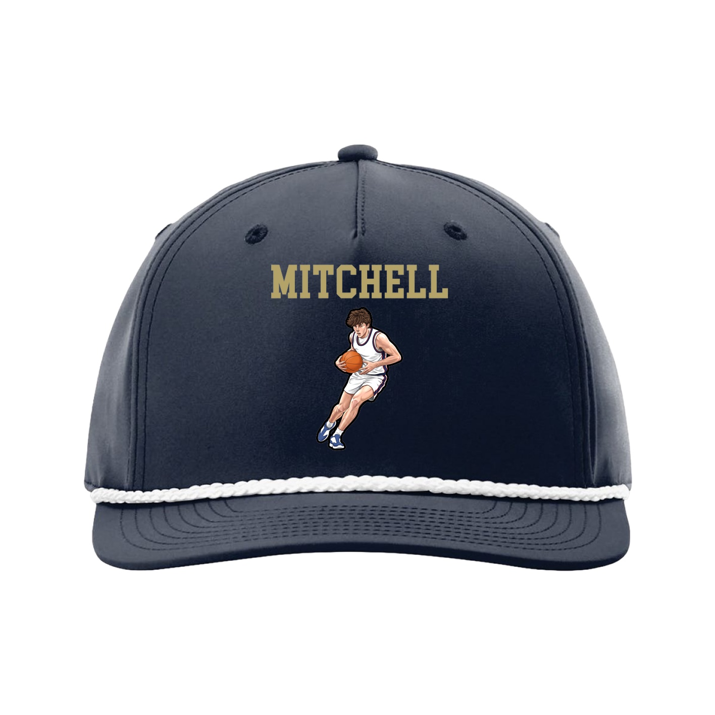 Five-Panel Classic Rope Cap — Shirsey in Navy
