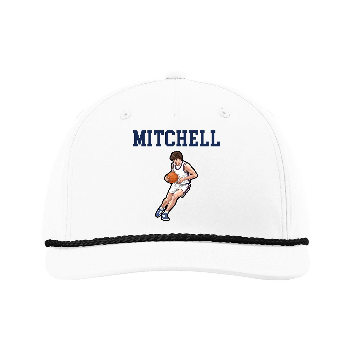 Five-Panel Classic Rope Cap — Shirsey in White