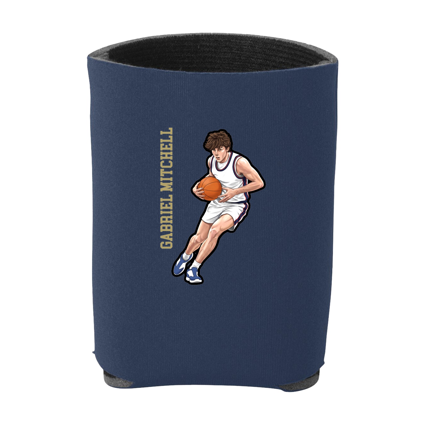 Can Holder — Name Vertical in Navy