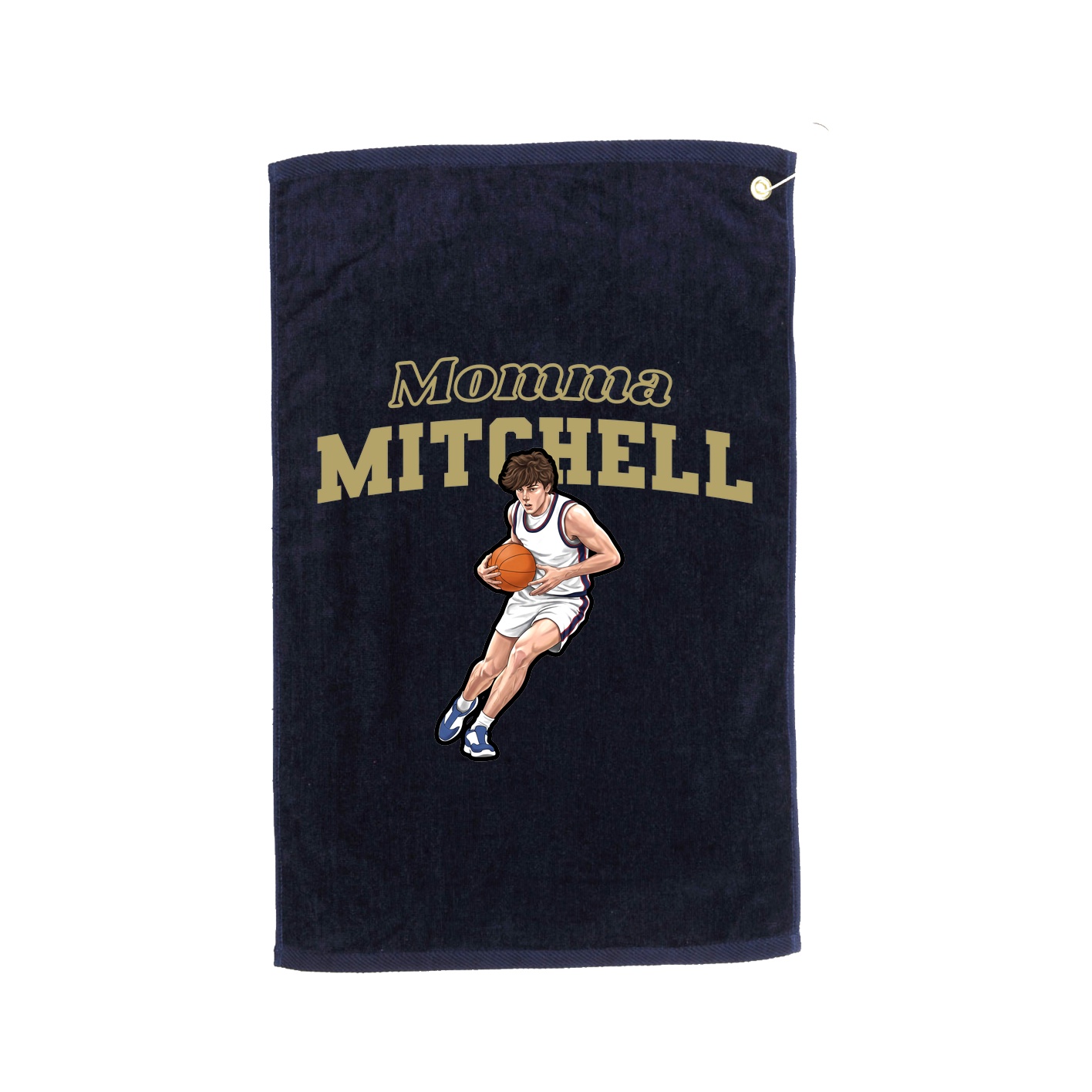 Golf Towel — Mothers Day Block in Navy