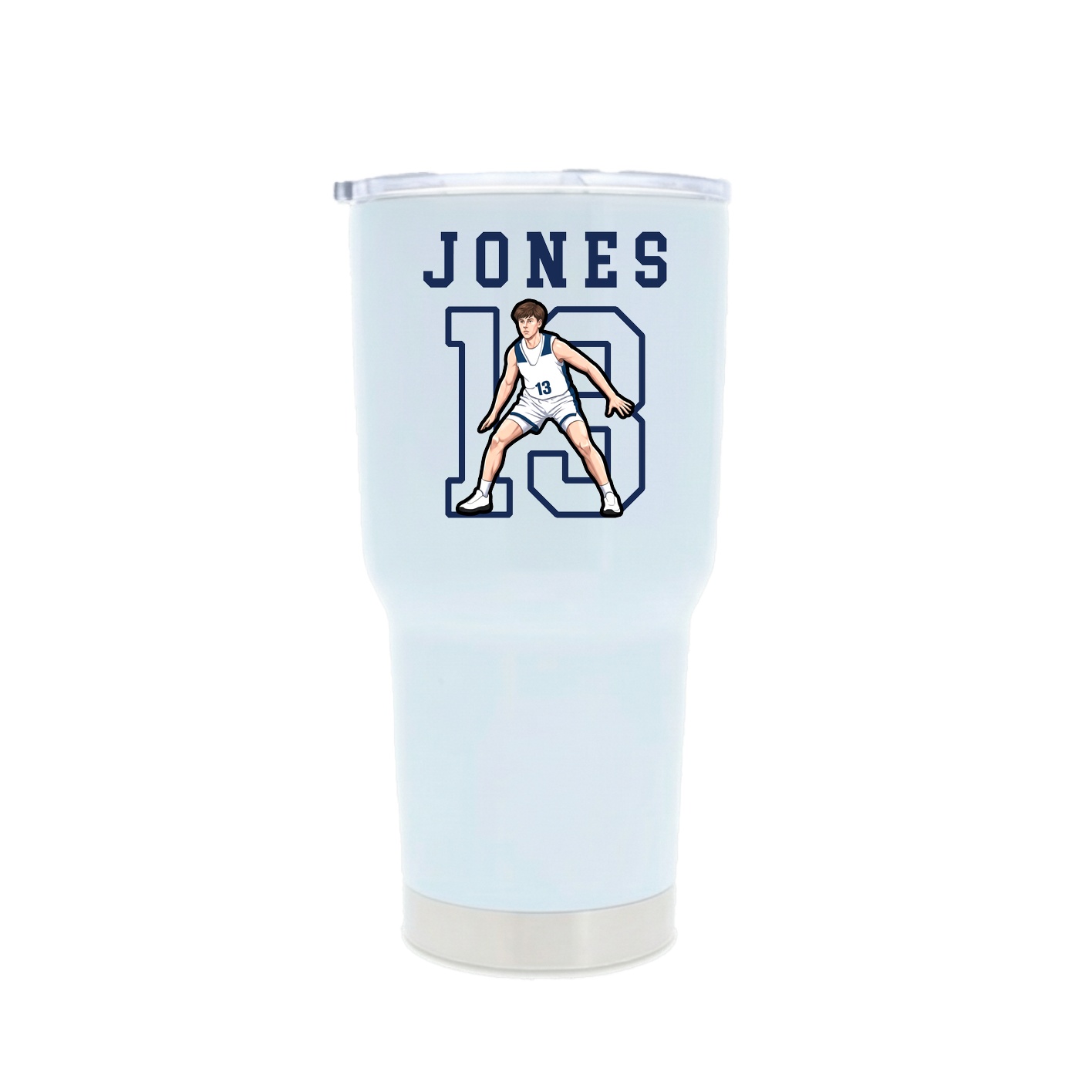 30oz Stainless Steel Tumbler — Shirsey in White