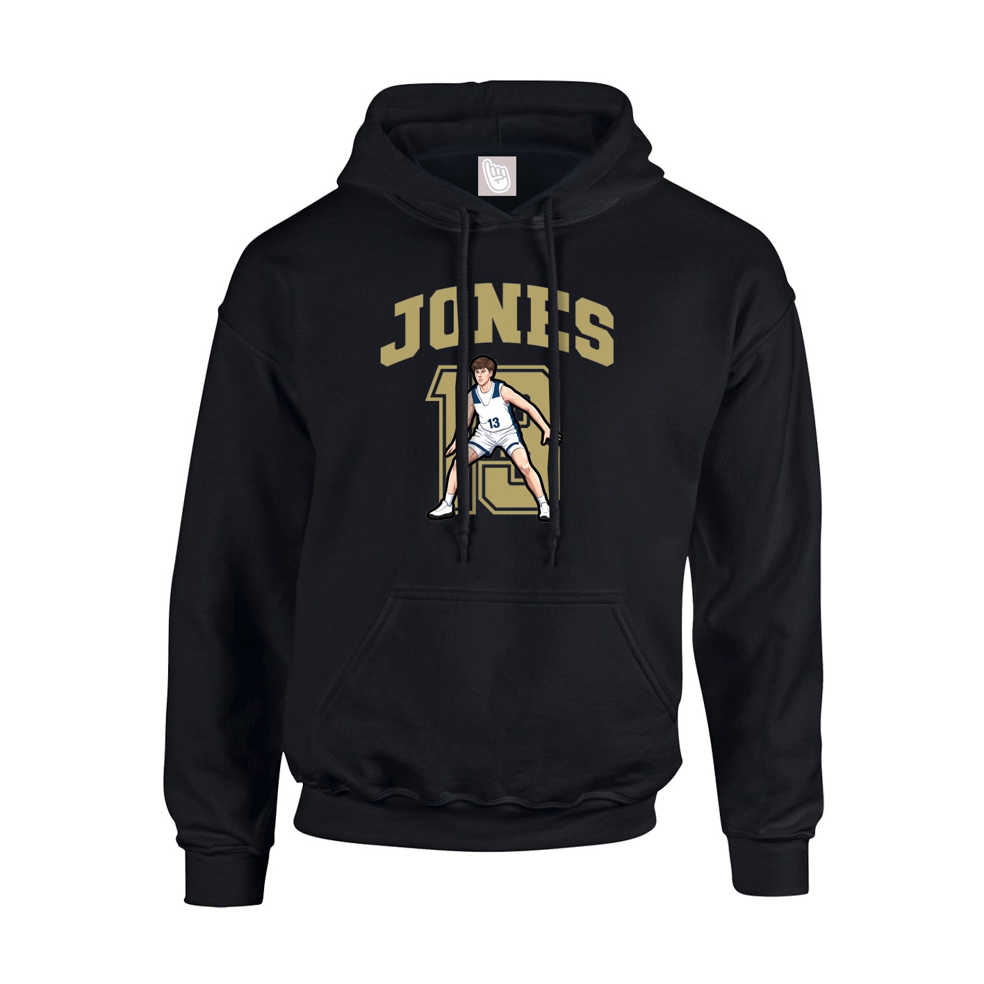 Hoodie — Number in Black