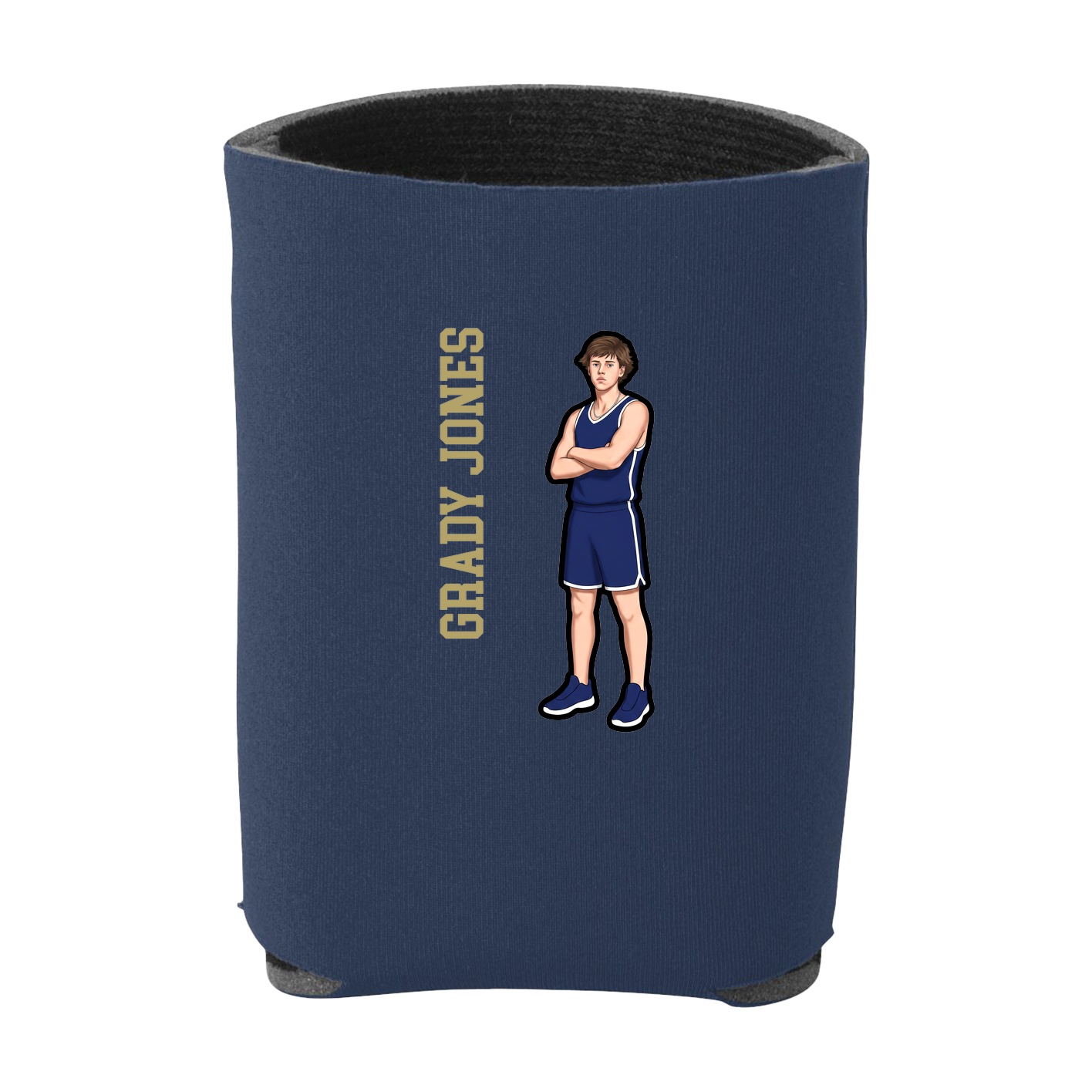 Can Holder — Name Vertical in Navy