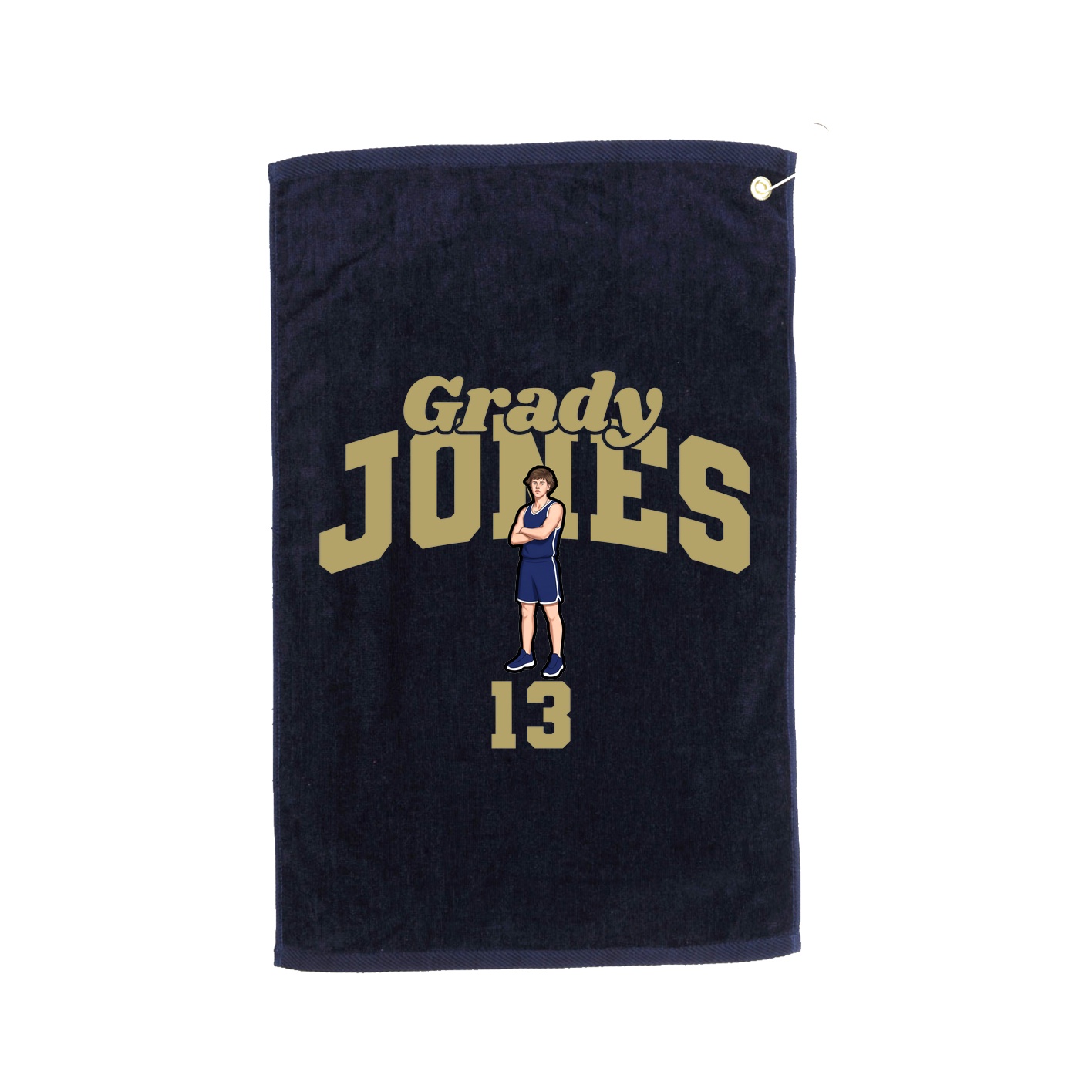 Golf Towel — Signature Arch in Navy