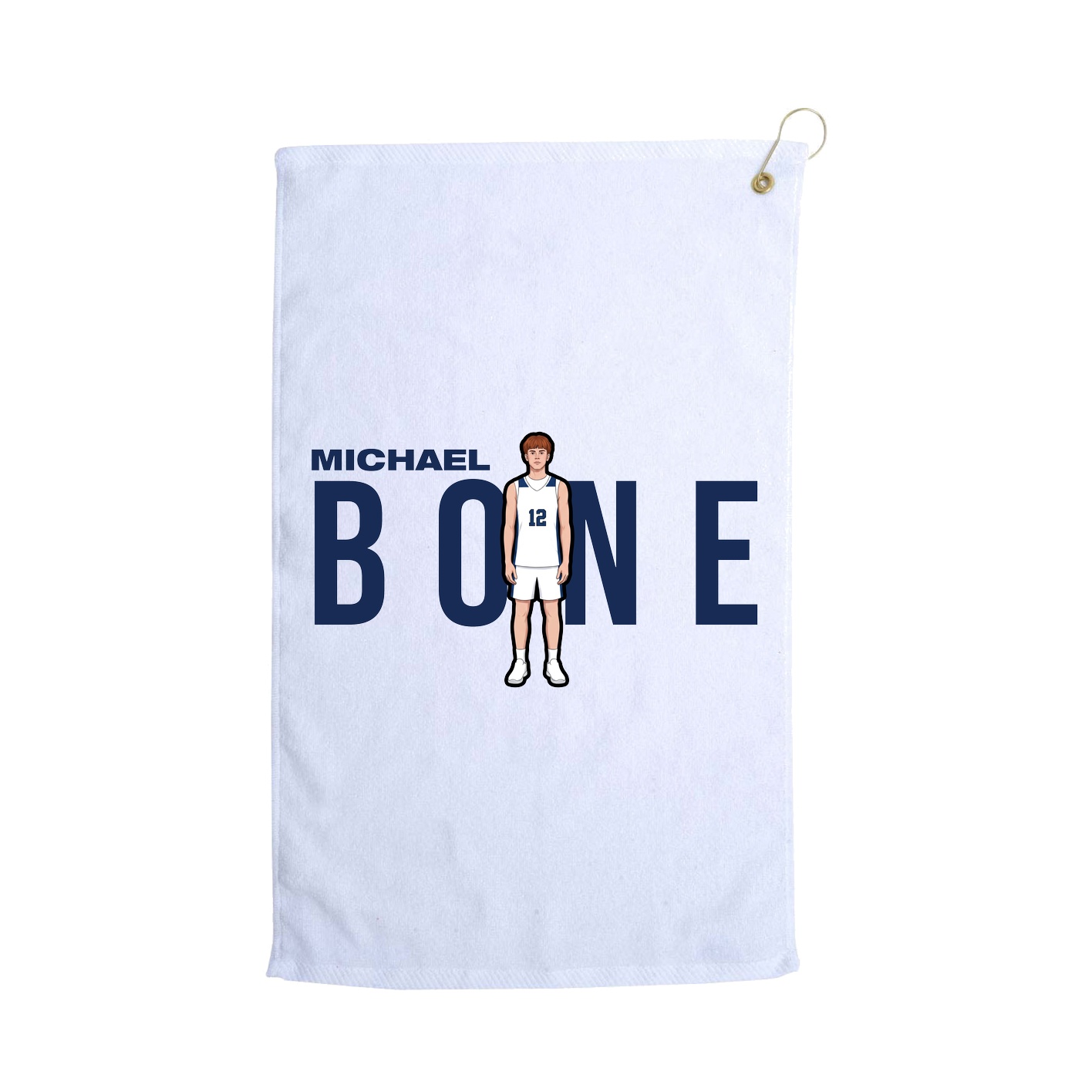 Golf Towel — Player Name in White