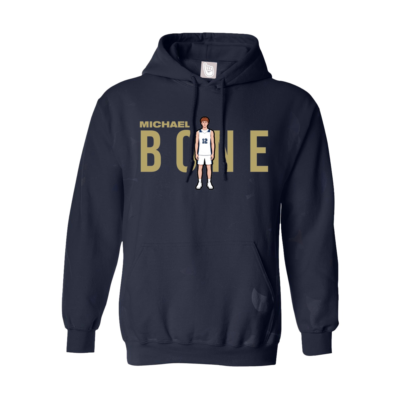 Hoodie — Player Name in Navy