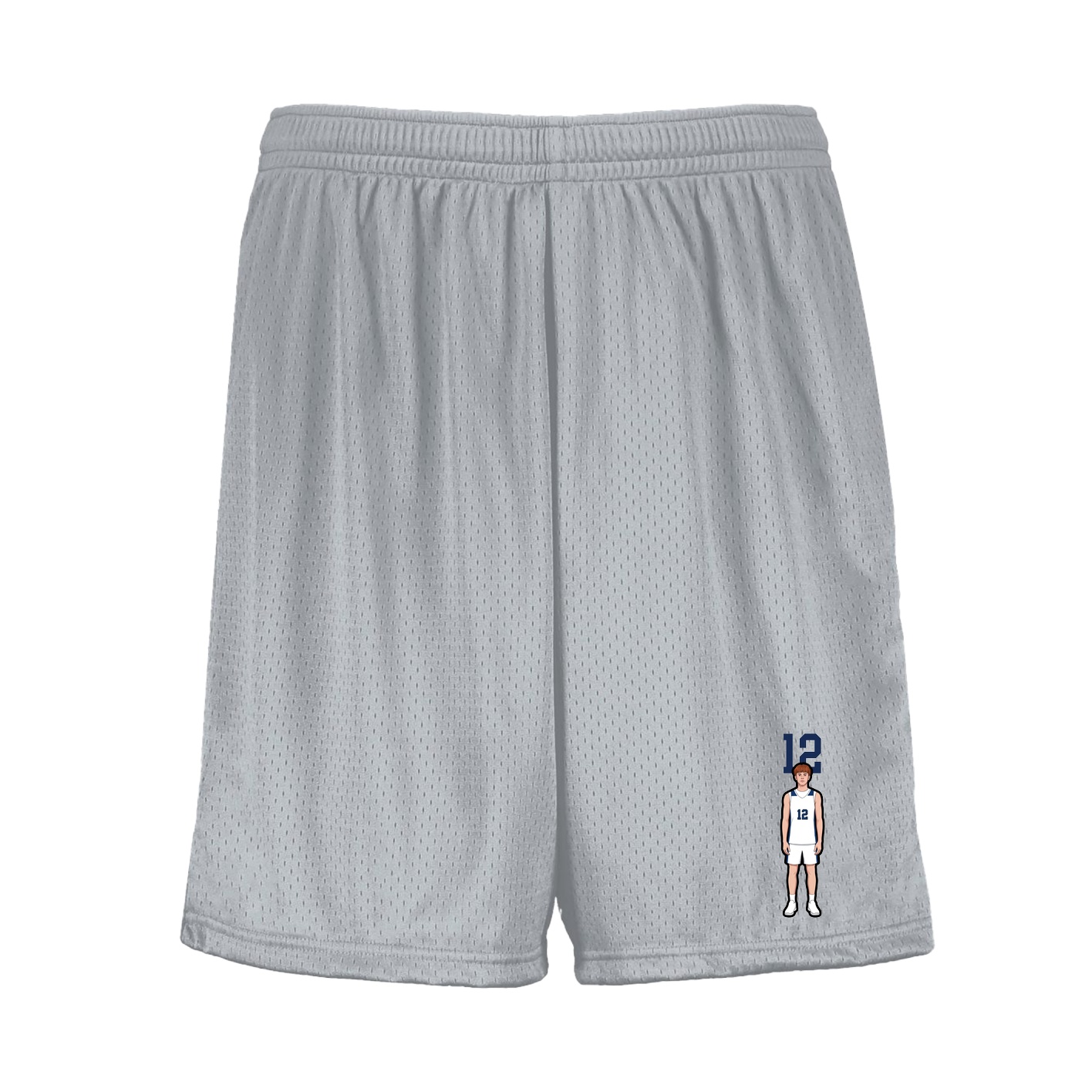 Shorts — Number Top in Silver