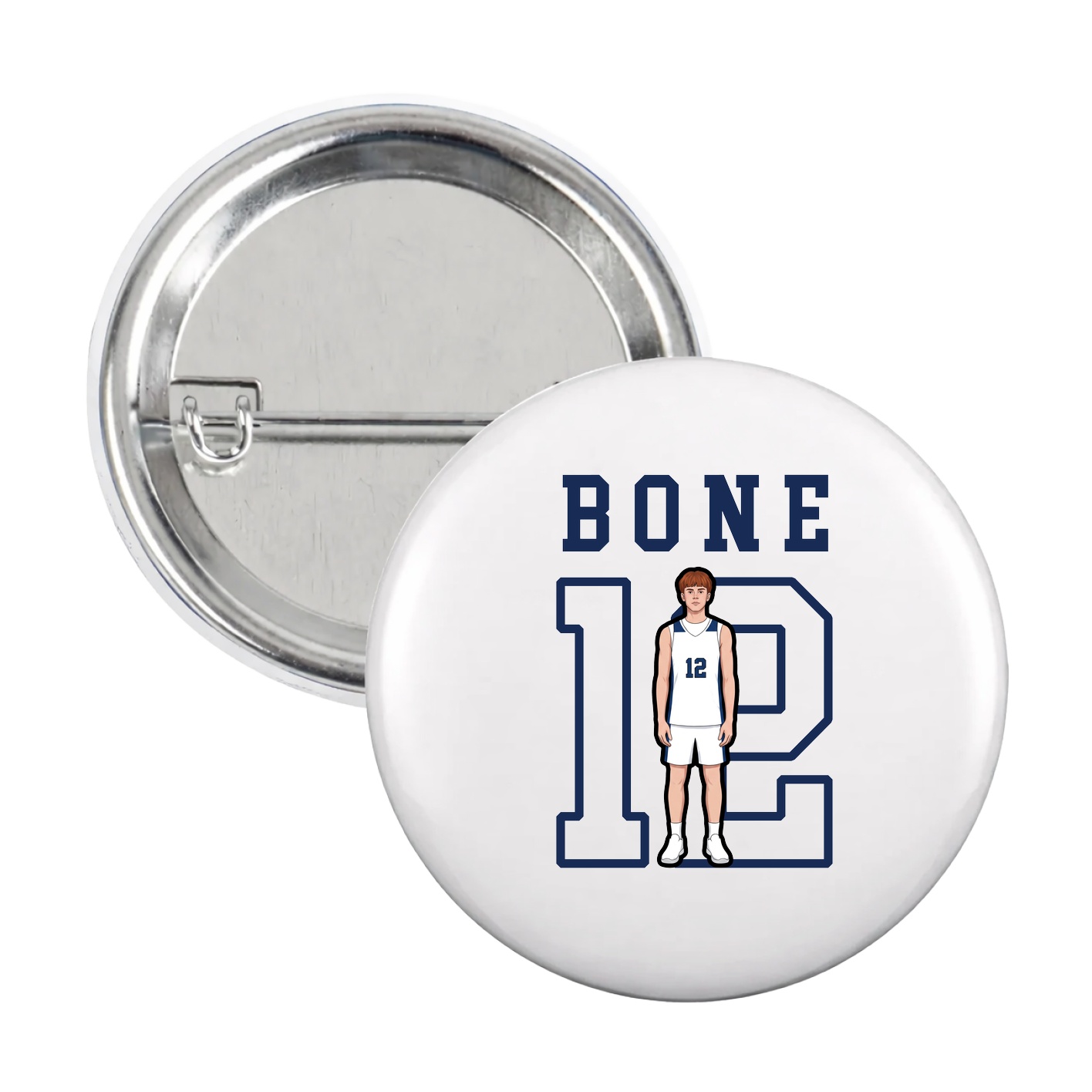 Game Day Button — Shirsey in White