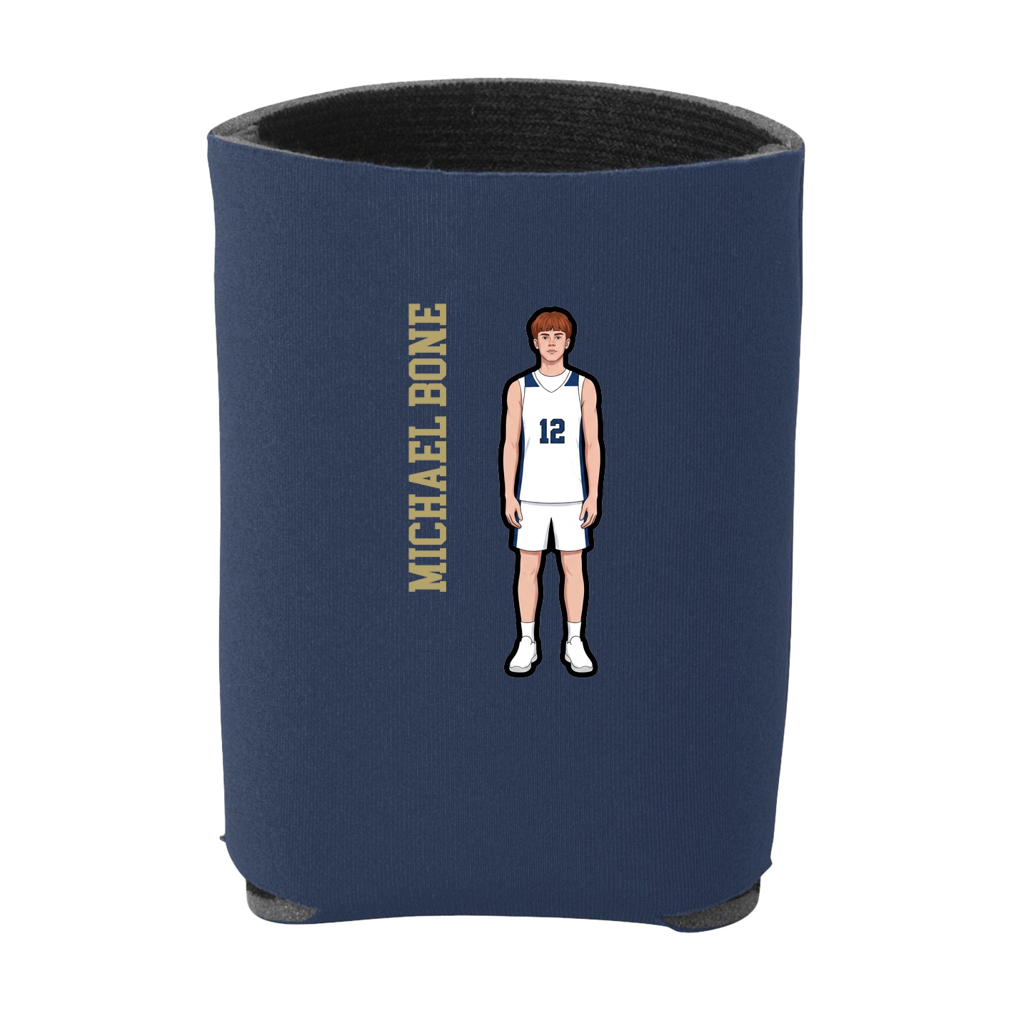 Can Holder — Name Vertical in Navy