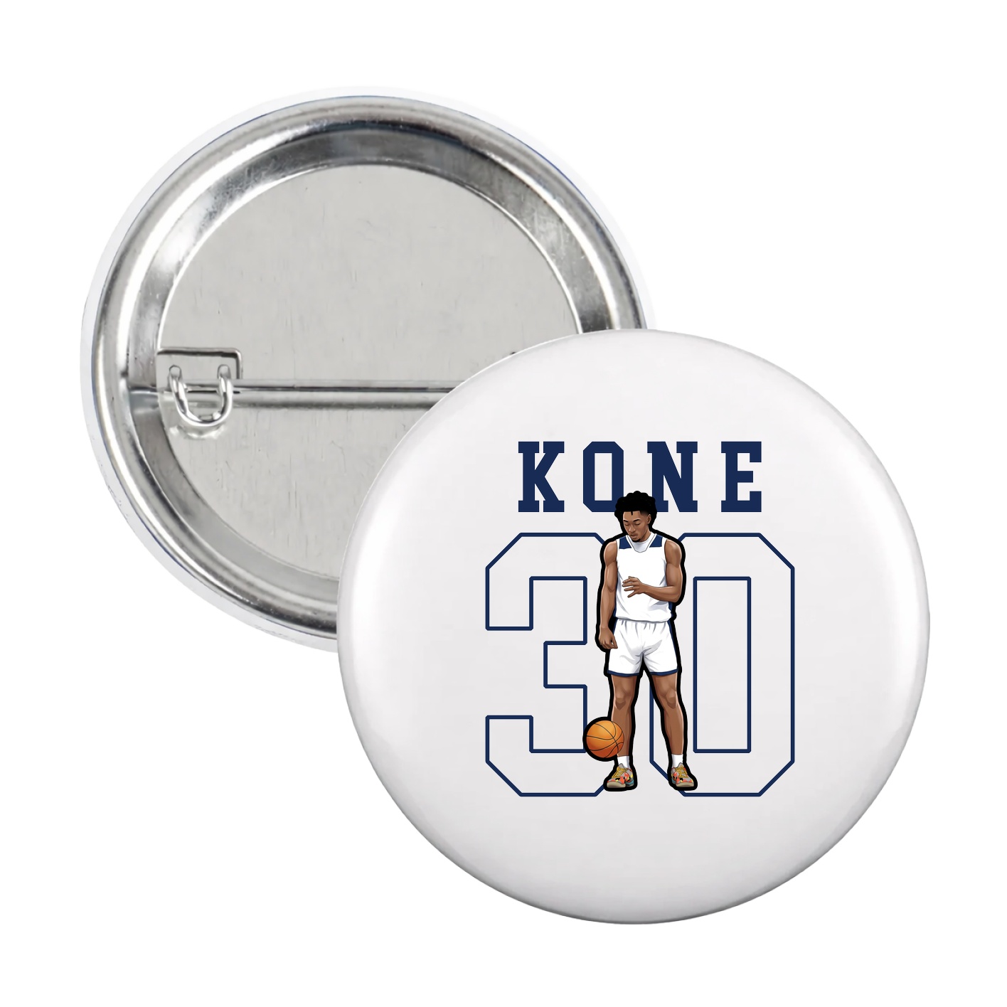 Game Day Button — Shirsey in White