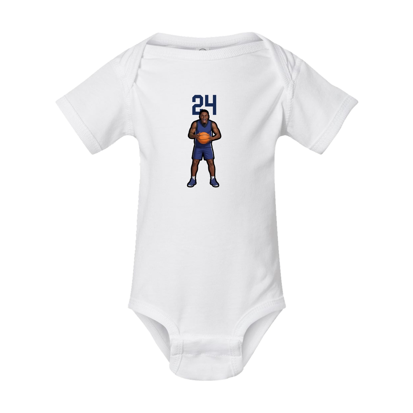 Baby Onesie — Number Top in White