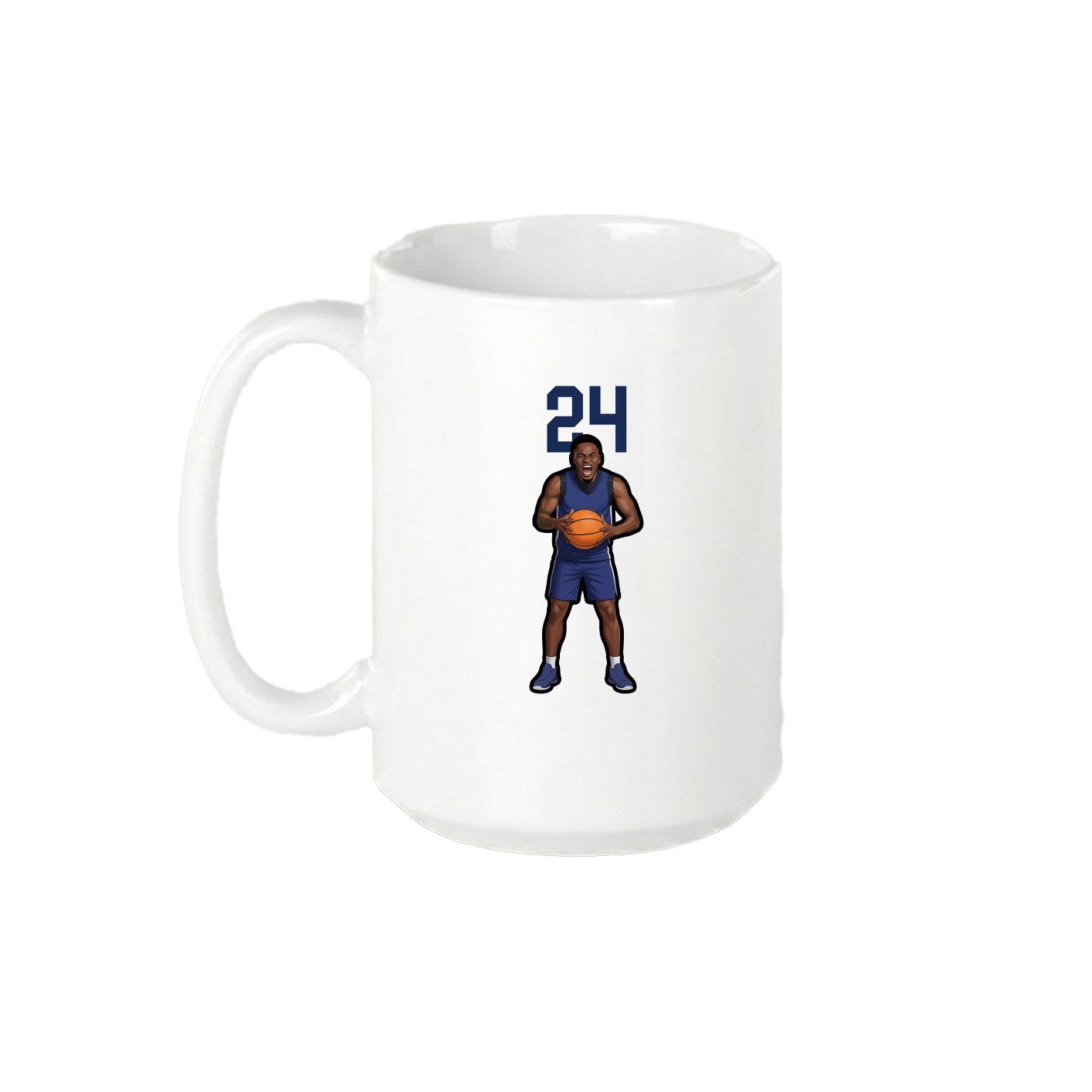 15oz Coffee Mug — Number Top in White