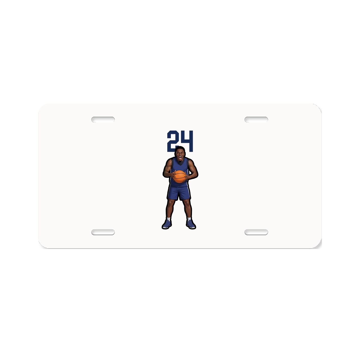 License Plate — Number Top in Classic