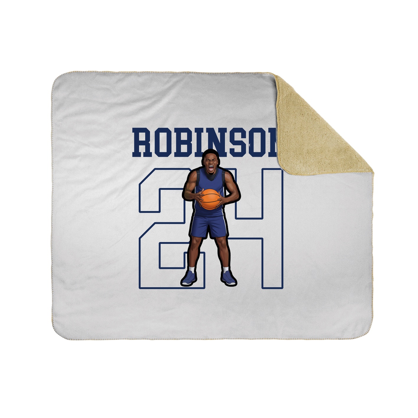 50x60 Sherpa Lined Throw Blanket