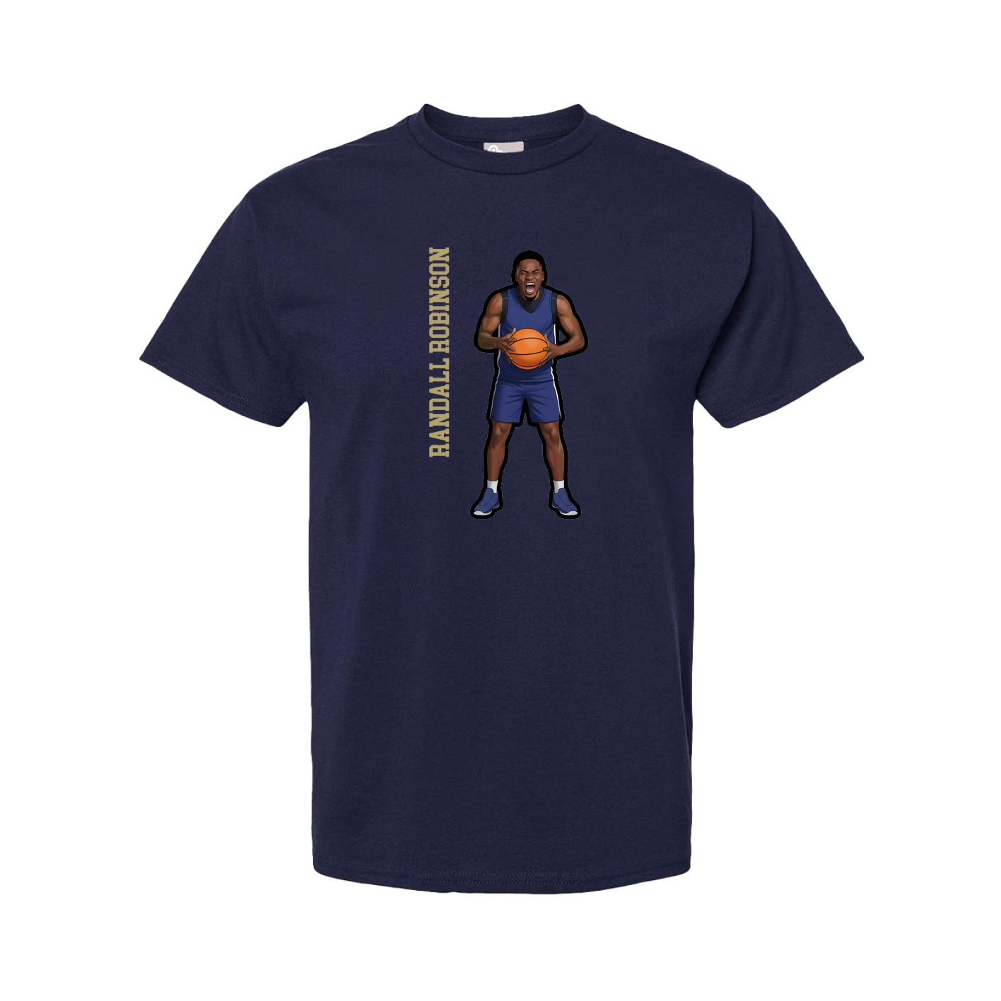 Tee — Name Vertical in Navy